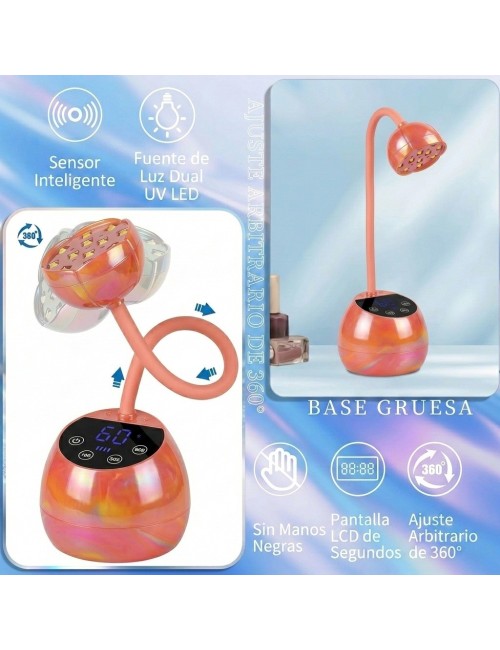 Lámpara Uv Led Secador Uñas 36w Ajustable Portátil M02