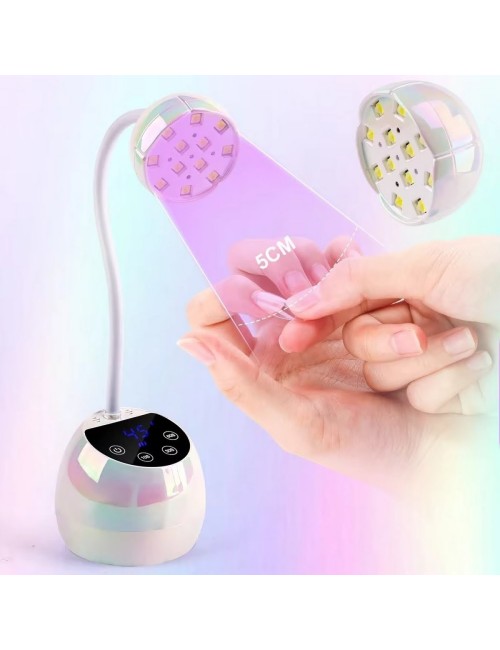 Lámpara Uv Led Secador Uñas 36w Ajustable Portátil M02