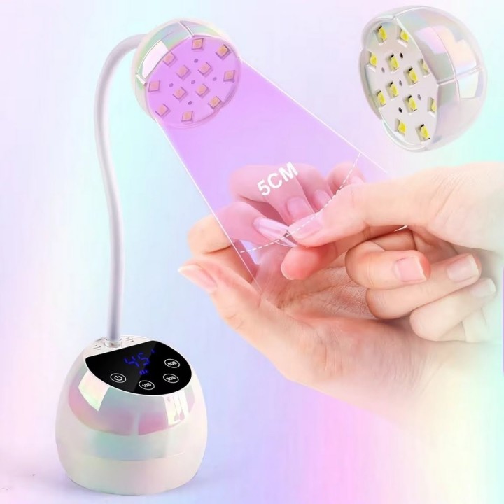 Lámpara Uv Led Secador Uñas 36w Ajustable Portátil M02