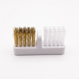 Organizador Fresas Uñas 30 Puestos + Cepillo Limpiador Rosa