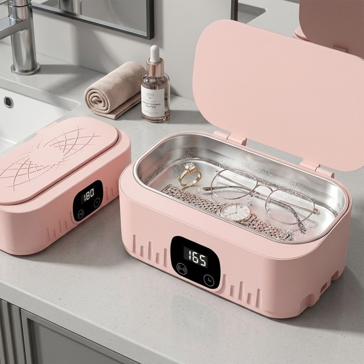 Limpiador Ultrasónico Digital 400ml Gafas Joyas Relojes
