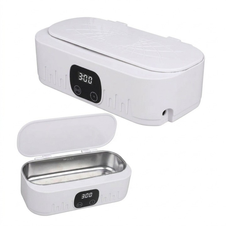 Limpiador Ultrasónico Digital 400ml Gafas Joyas Relojes