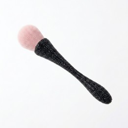 Brocha Maquillaje Polvo Bledo Uñas Mango Pedrería Diamantes