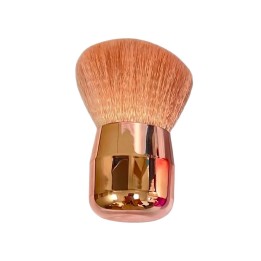 Brocha Kabuki Bledo Polvo Uñas Maquillaje Mango Metalizado