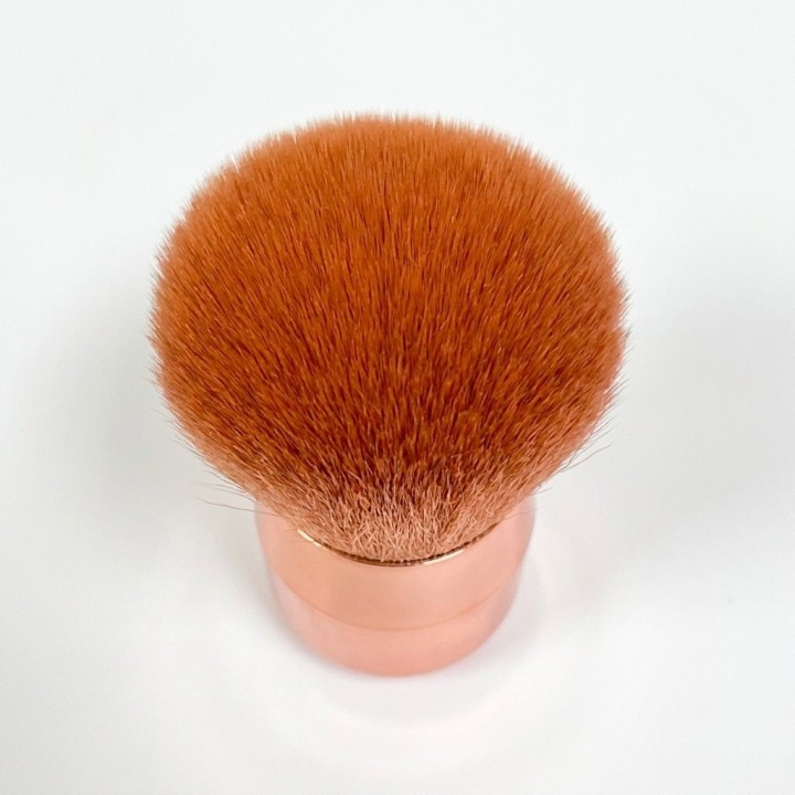 Brocha Kabuki Bledo Polvo Uñas Maquillaje Mango Metalizado