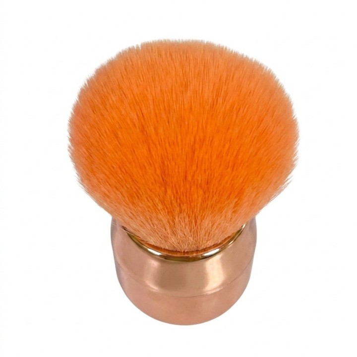 Brocha Kabuki Bledo Polvo Uñas Maquillaje Mango Metalizado