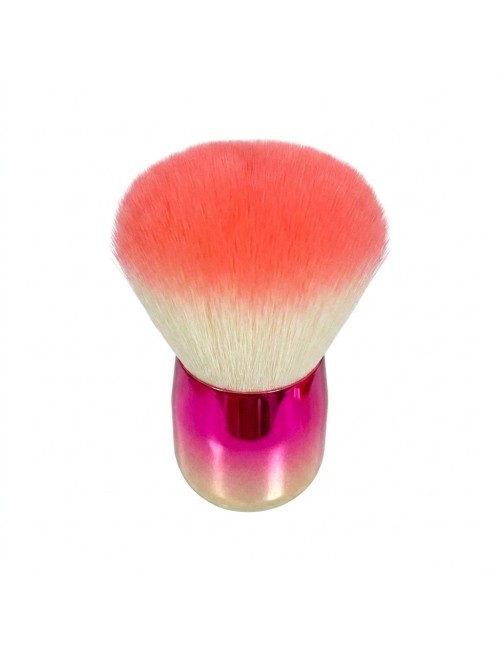 Brocha Kabuki Bledo Polvo Uñas Maquillaje Mango Metalizado