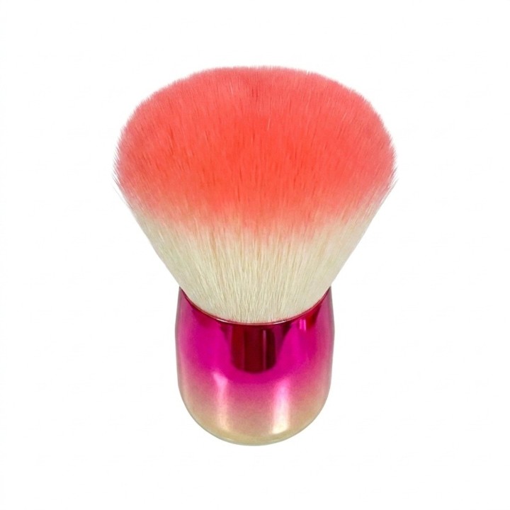 Brocha Kabuki Bledo Polvo Uñas Maquillaje Mango Metalizado