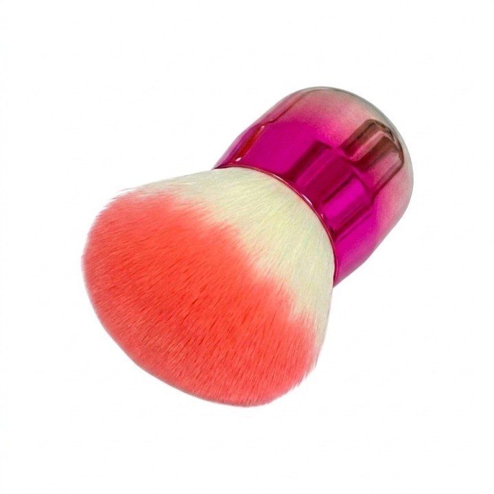 Brocha Kabuki Bledo Polvo Uñas Maquillaje Mango Metalizado
