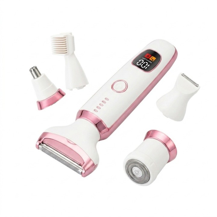 Kit Depiladora Rasuradora Femenina 5 En 1 Recargable Ms-8377