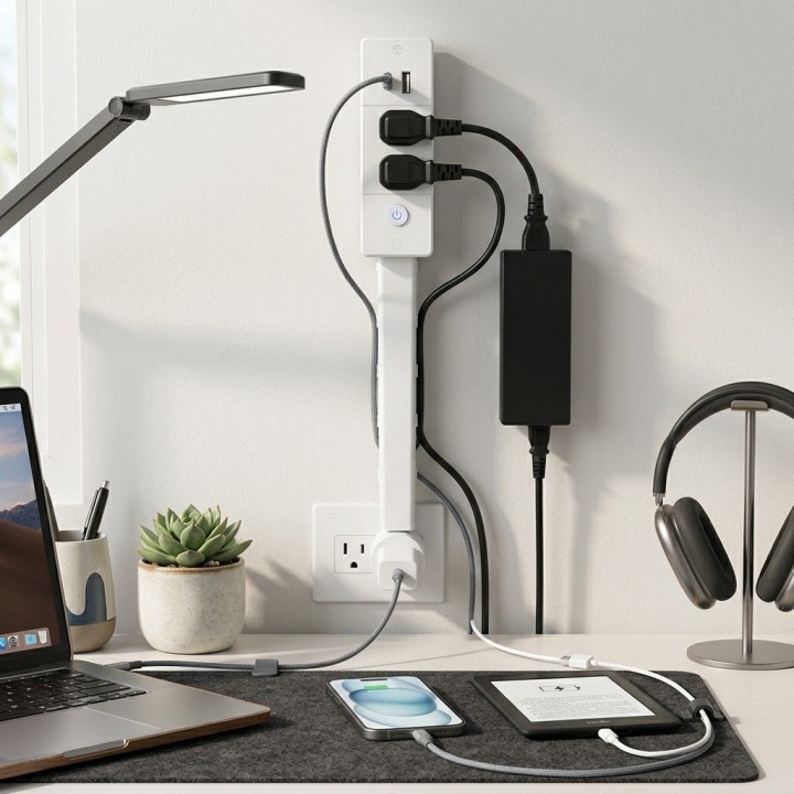 Multitoma Extensible Vertical 2 Tomas + 2 Usb 1875w