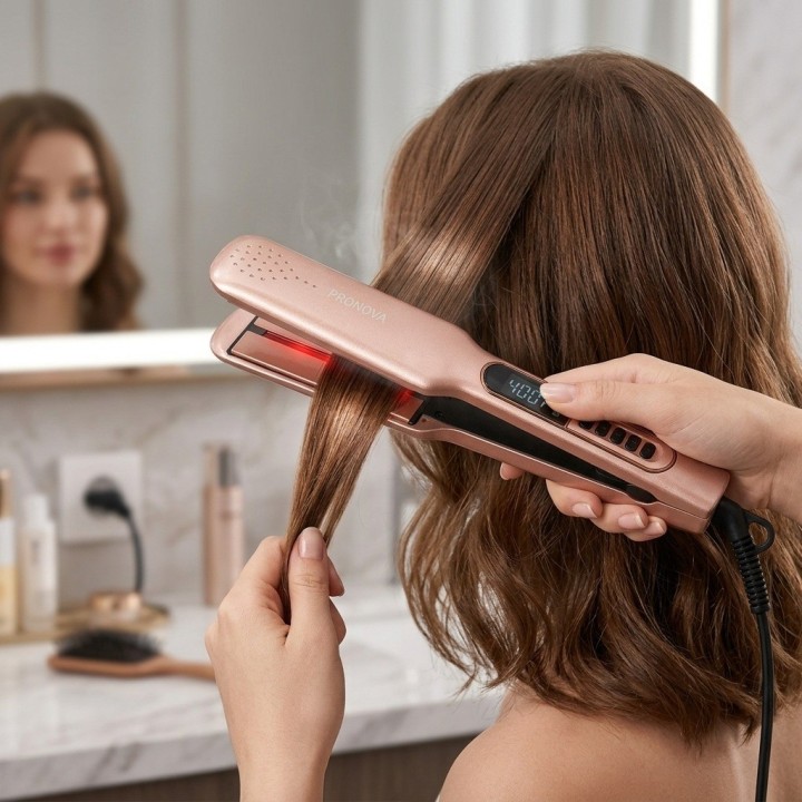 Plancha Cabello Profesional Deluxe Argan Keratina Pro-9527