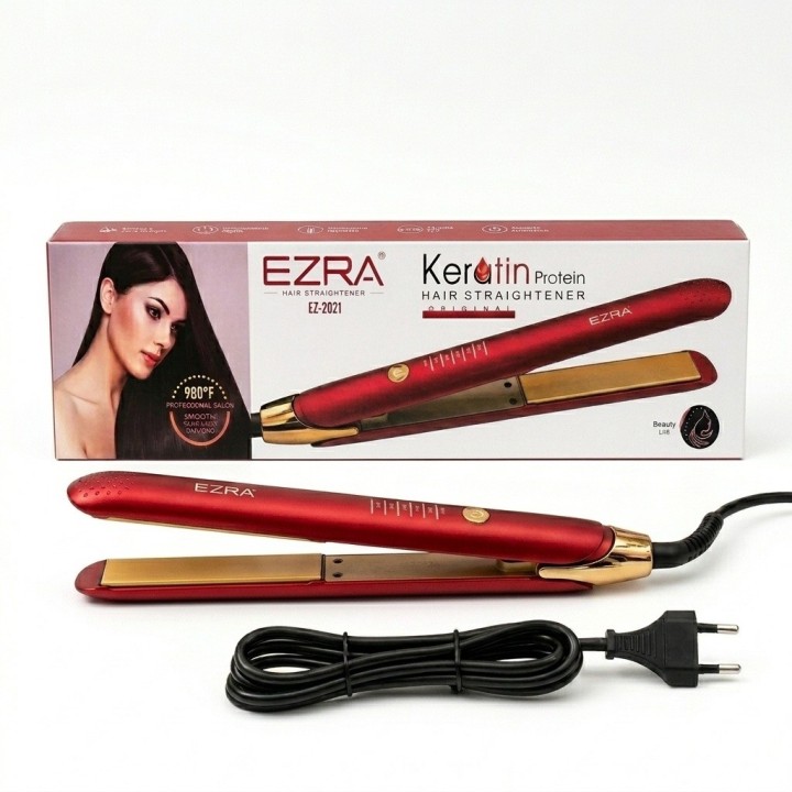 Plancha De Cabello Profesional Ezra Keratin Protein Ez-2021
