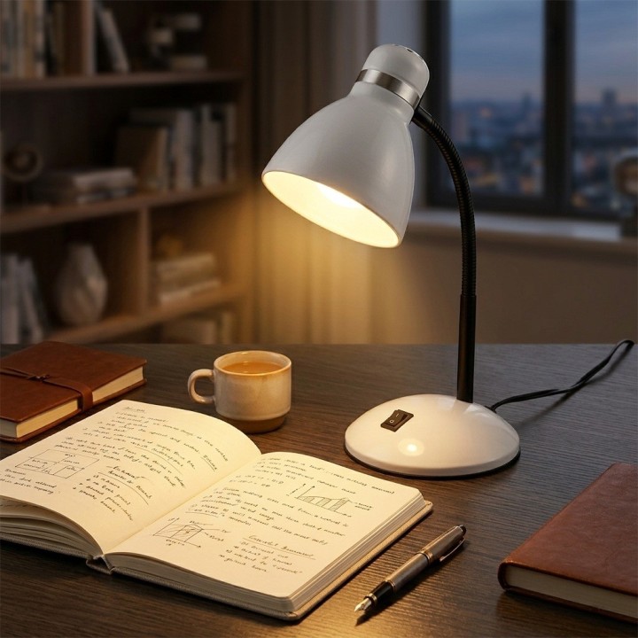 Lámpara De Escritorio Flexible Clásica Incluye Bombillo Led