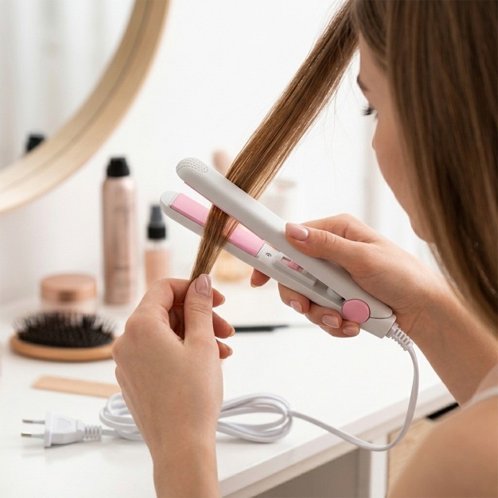Mini Plancha De Cabello Portátil Alisadora Viajera A228