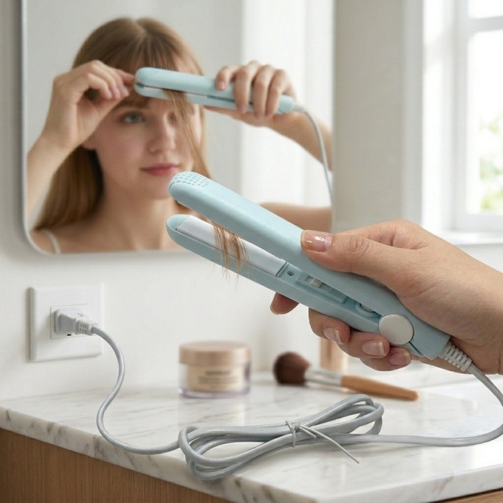 Mini Plancha De Cabello Portátil Alisadora Viajera A228