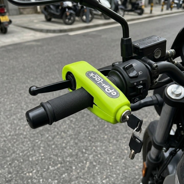 Candado De Seguridad Caps-lock Para Manillar De Motocicleta