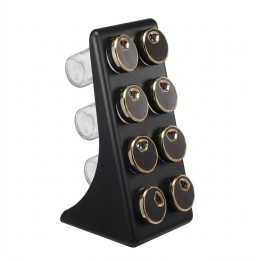 Set Especiero Organizador X8 Frascos Vidrio Soporte Elegante