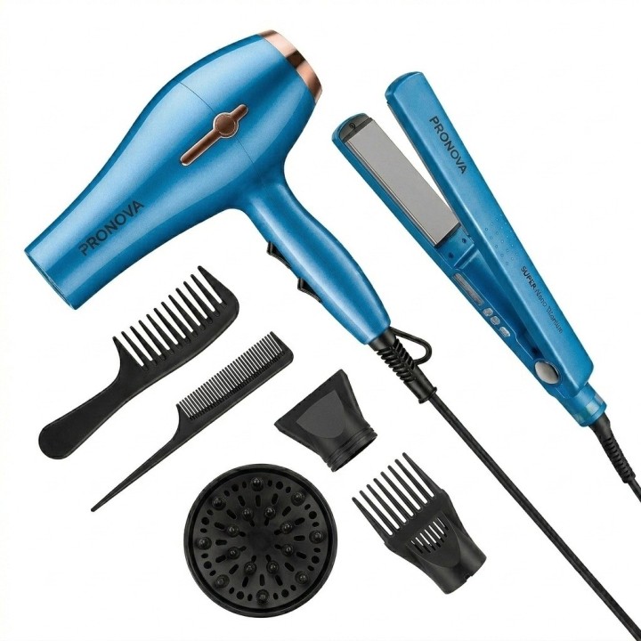 Kit 7 En 1 Secador Plancha Cabello Profesional Pro-2517