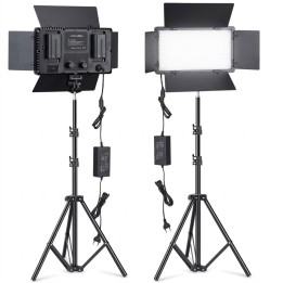 Panel Luz Led U600+ Fotografía Video Trípode Control 40w
