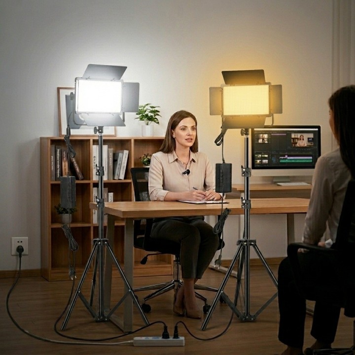 Panel Luz Led U600+ Fotografía Video Trípode Control 40w