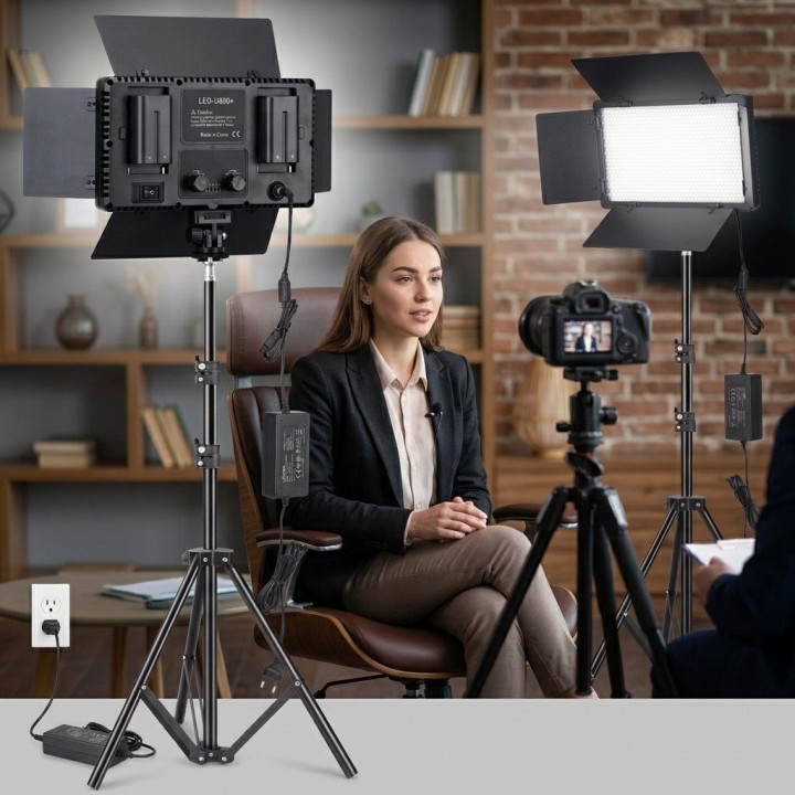 Panel Luz Led U600+ Fotografía Video Trípode Control 40w