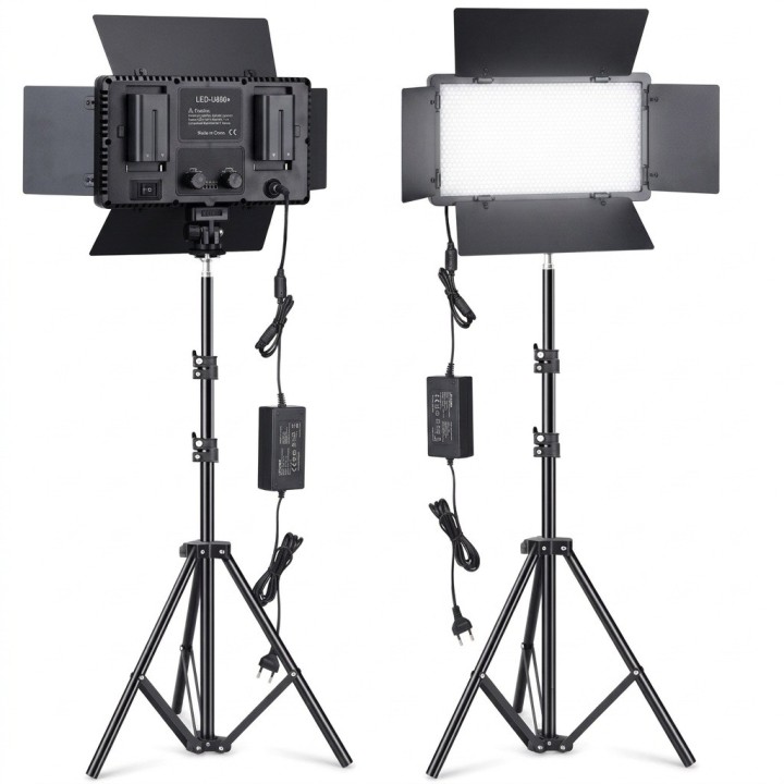 Panel Luz Led U600+ Fotografía Video Trípode Control 40w