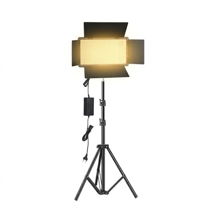 Panel Luz Led U600+ Fotografía Video Trípode Control 40w