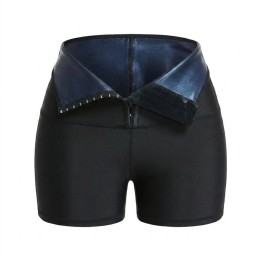 Short Pantalón Deportivo Sauna Moldeador Mujer Negro