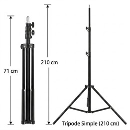 Trípode Soporte Base Para Aro De Luz Fotografía 210cm
