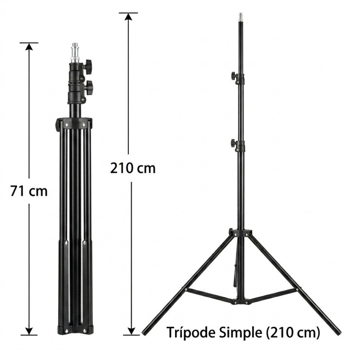 Trípode Soporte Base Para Aro De Luz Fotografía 210cm