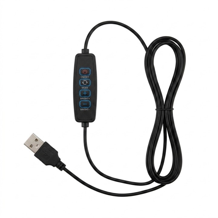 Aro Luz Led 26cm 10 Pulgadas Soporte Celular Control Usb