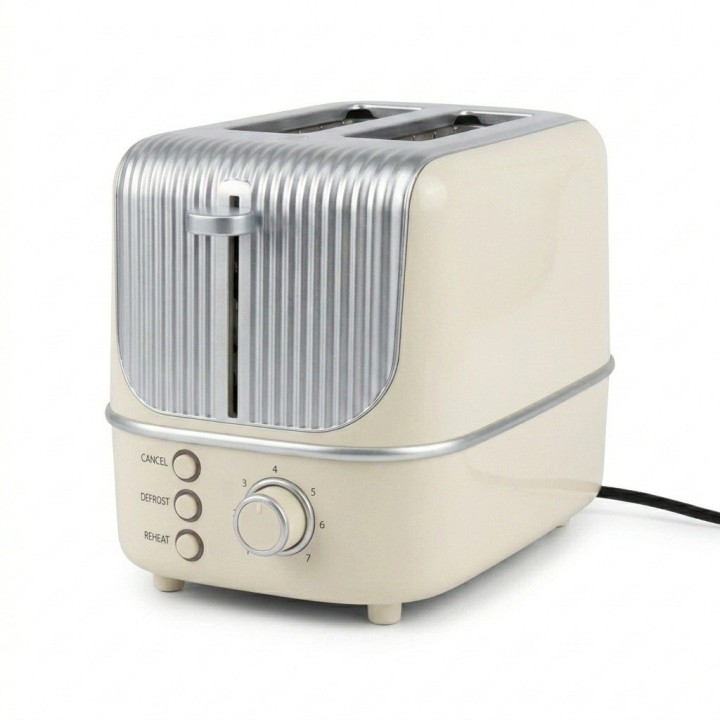 Tostadora De Pan Automática 2 Rebanadas Estilo Retro 800w