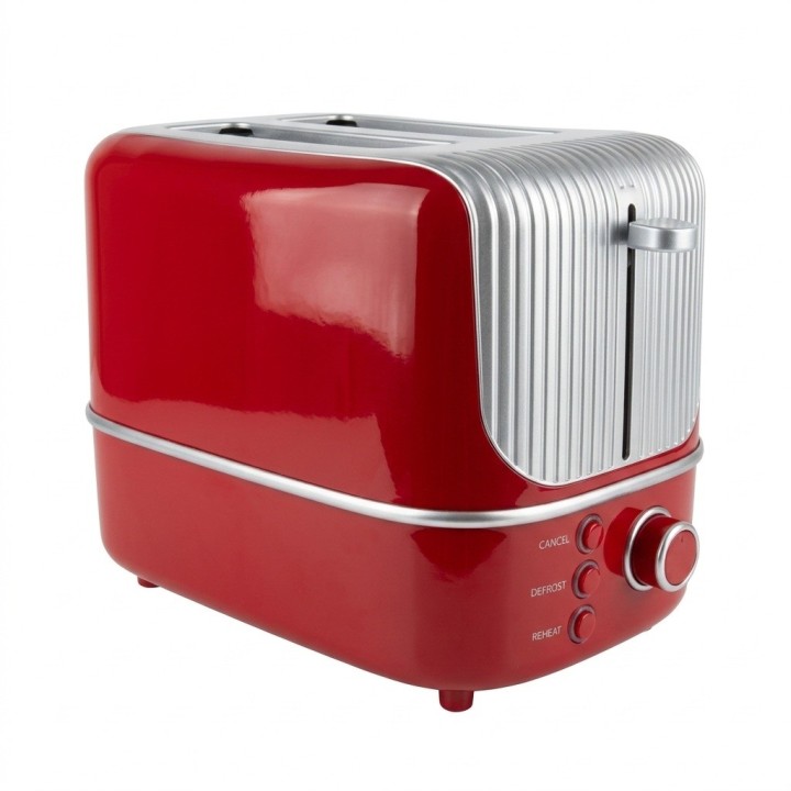 Tostadora De Pan Automática 2 Rebanadas Estilo Retro 800w