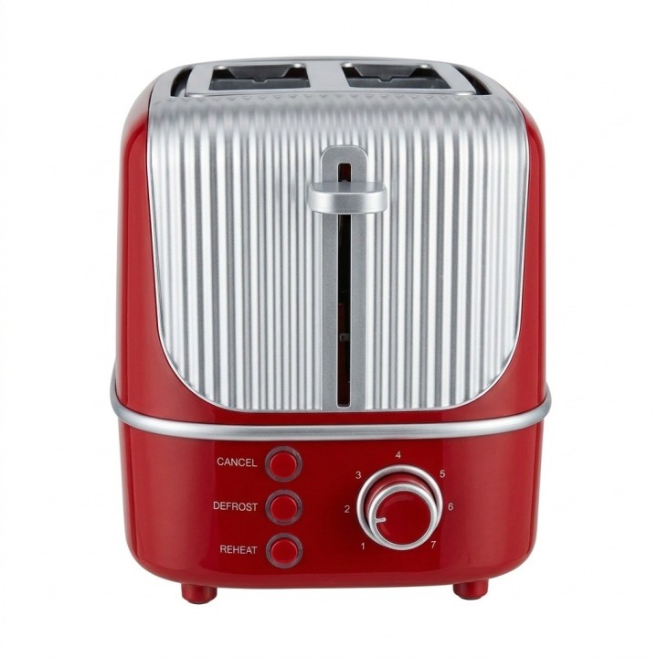 Tostadora De Pan Automática 2 Rebanadas Estilo Retro 800w