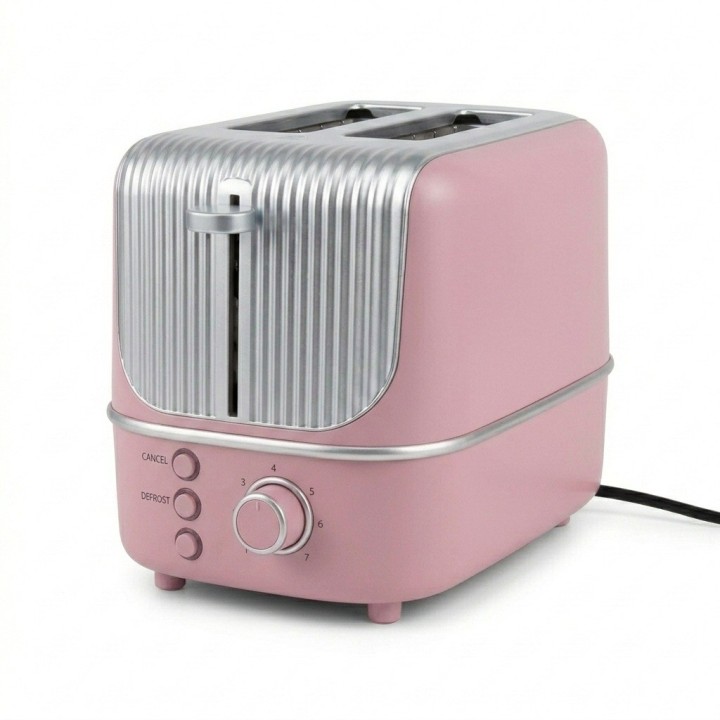 Tostadora De Pan Automática 2 Rebanadas Estilo Retro 800w