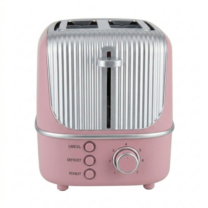Tostadora De Pan Automática 2 Rebanadas Estilo Retro 800w