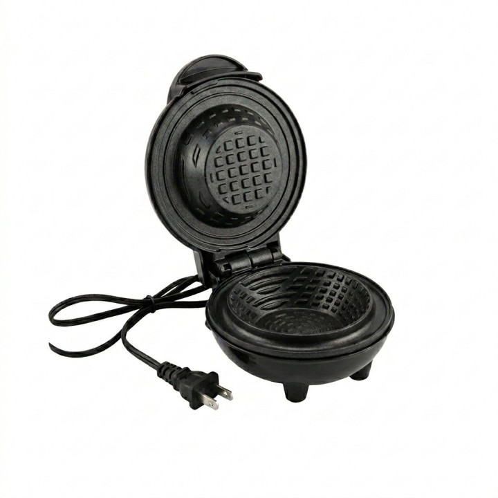 Mini Máquina De Waffles Tipo Bowl Canasta Antiadherente