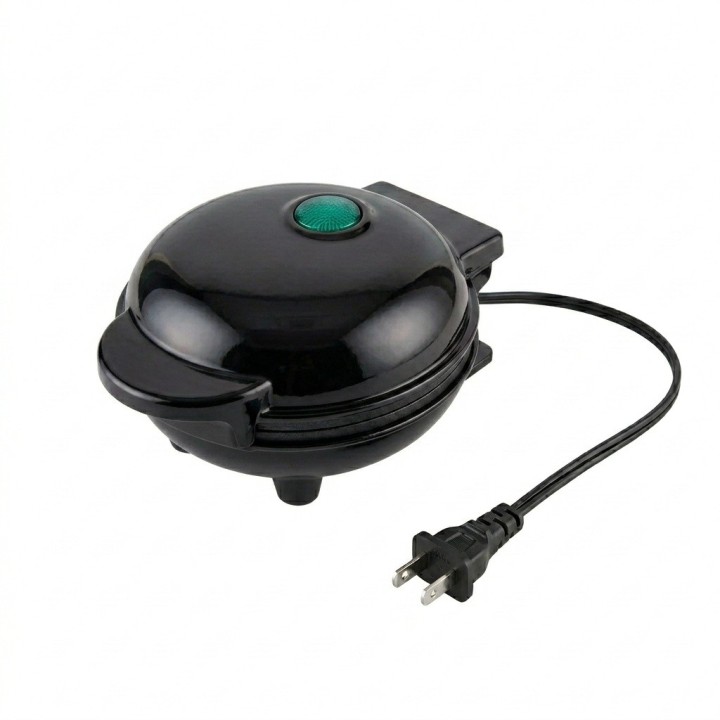 Mini Máquina De Waffles Tipo Bowl Canasta Antiadherente