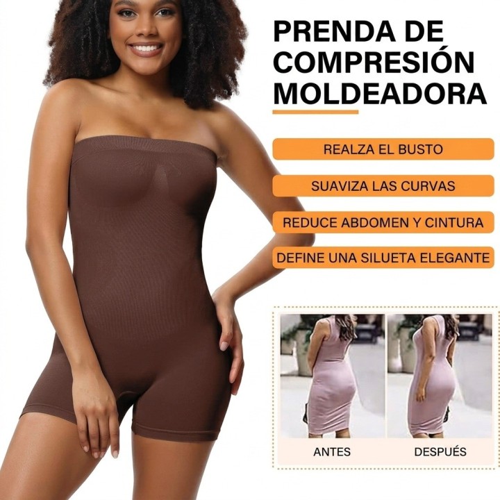 Faja Body Moldeadora Reductora Strapless Levanta Glúteos