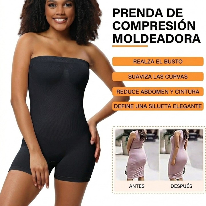 Faja Body Moldeadora Reductora Strapless Levanta Glúteos