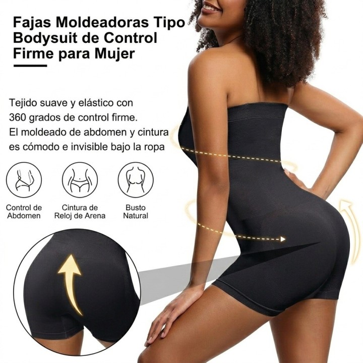 Faja Body Moldeadora Reductora Strapless Levanta Glúteos