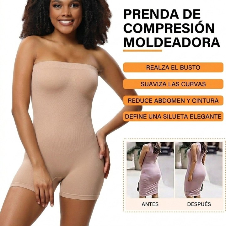 Faja Body Moldeadora Reductora Strapless Levanta Glúteos