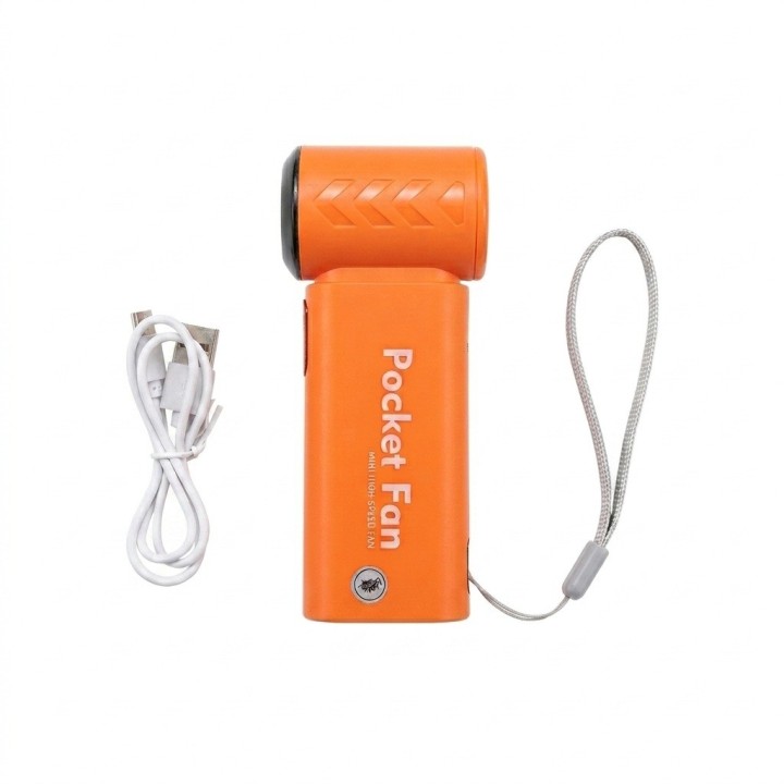 Mini Ventilador Turbo Recargable De Mano Velocidades Premium