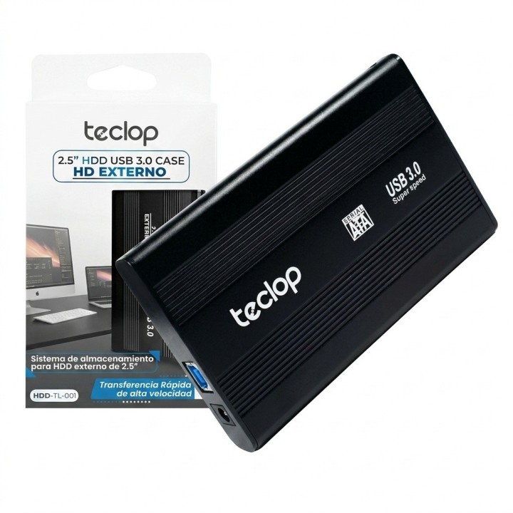 Caja Case Disco Duro 2.5 Sata A Usb 3.0 Aluminio Hdd-tl-001