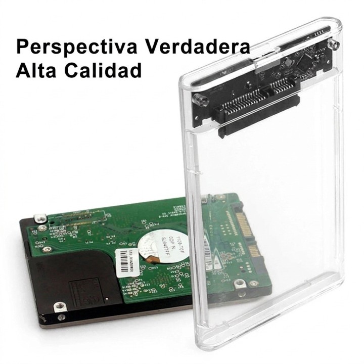 Caja Transparente Disco Duro 2.5 Sata Usb 3.0 Sataii 2tb Max