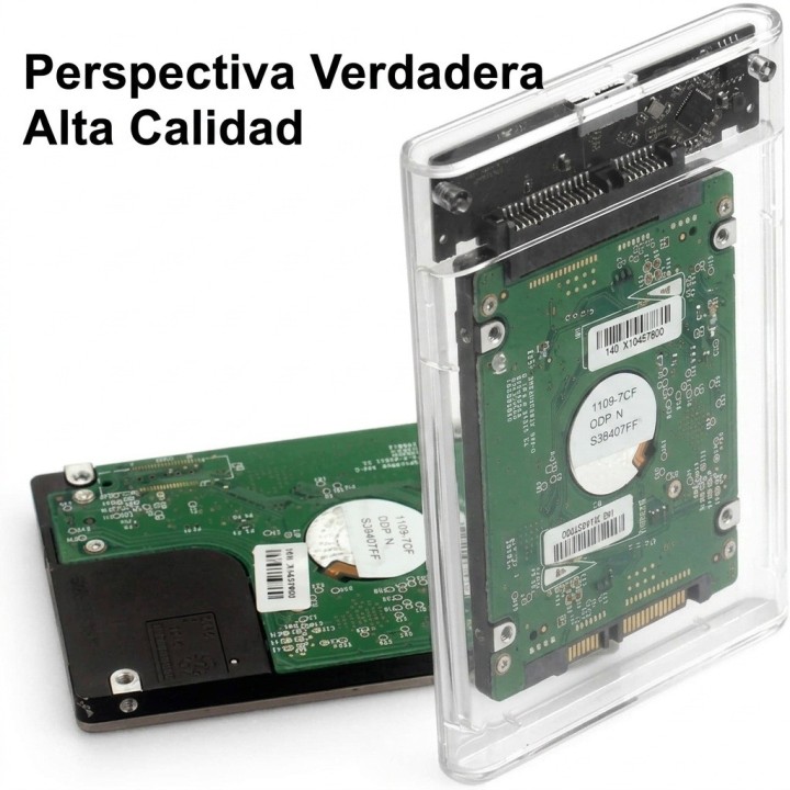Caja Transparente Disco Duro 2.5 Sata Usb 3.0 Sataii 2tb Max