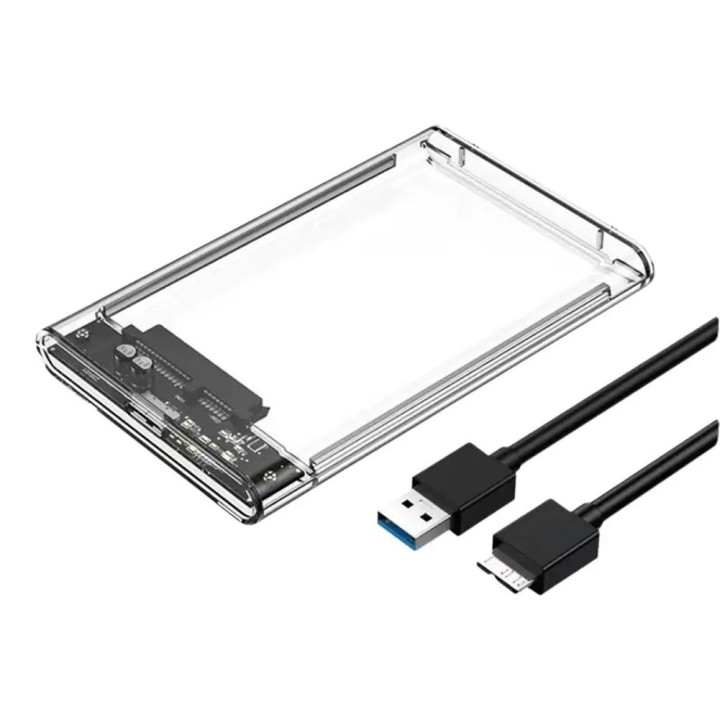 Caja Transparente Disco Duro 2.5 Sata Usb 3.0 Sataii 2tb Max