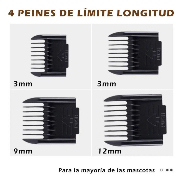 Kit Máquina Cortapelo Perros Gatos Inalámbrica Profesional