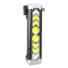 Linterna Táctica Auto Emergencia Solar Imán Rompecristal